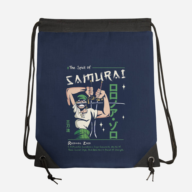 The Spirit Of Samurai-None-Drawstring-Bag-Faissal Thomas