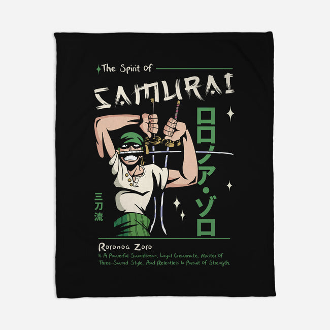 The Spirit Of Samurai-None-Fleece-Blanket-Faissal Thomas