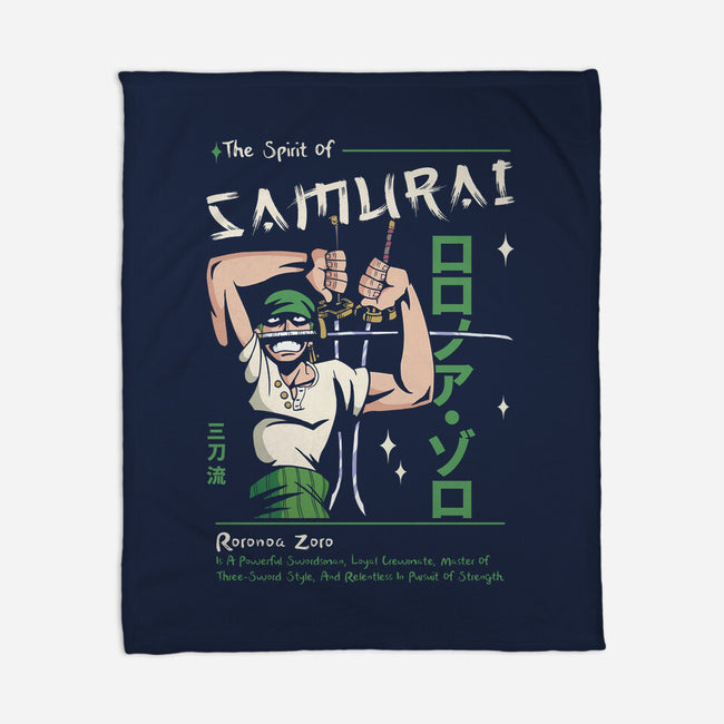 The Spirit Of Samurai-None-Fleece-Blanket-Faissal Thomas