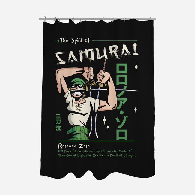 The Spirit Of Samurai-None-Polyester-Shower Curtain-Faissal Thomas