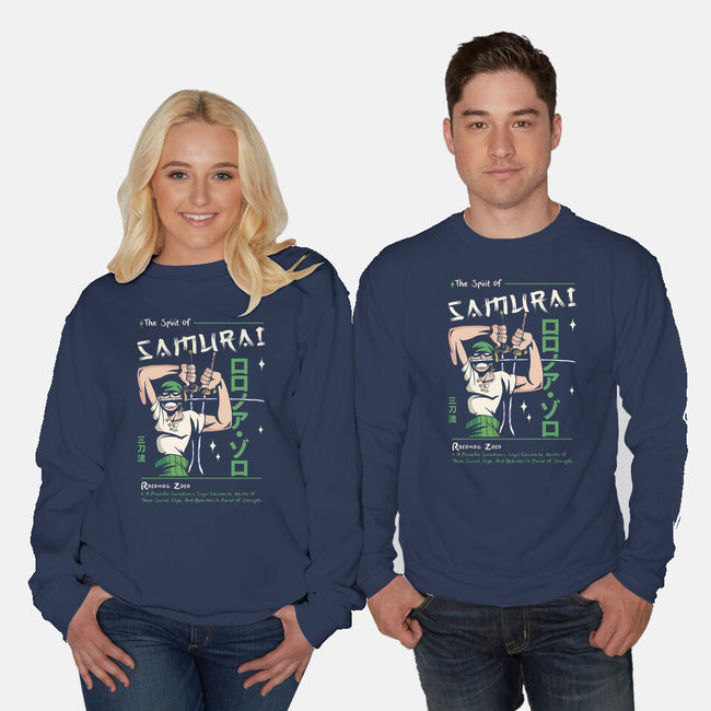 The Spirit Of Samurai-Unisex-Crew Neck-Sweatshirt-Faissal Thomas