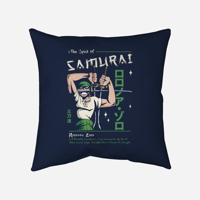 The Spirit Of Samurai-None-Removable Cover w Insert-Throw Pillow-Faissal Thomas