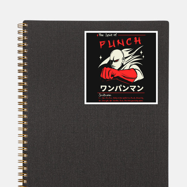 The Spirit Of Punch-None-Glossy-Sticker-Faissal Thomas