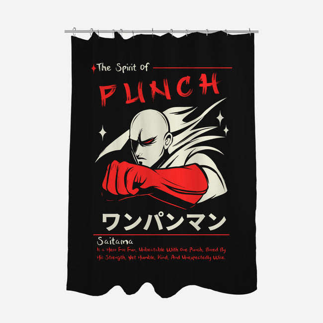 The Spirit Of Punch-None-Polyester-Shower Curtain-Faissal Thomas