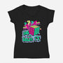 Yo I'll Solve It-Womens-V-Neck-Tee-Nemons