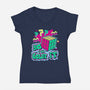 Yo I'll Solve It-Womens-V-Neck-Tee-Nemons