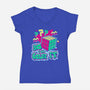 Yo I'll Solve It-Womens-V-Neck-Tee-Nemons