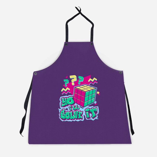 Yo I'll Solve It-Unisex-Kitchen-Apron-Nemons