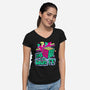 Yo I'll Solve It-Womens-V-Neck-Tee-Nemons