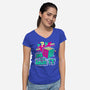 Yo I'll Solve It-Womens-V-Neck-Tee-Nemons