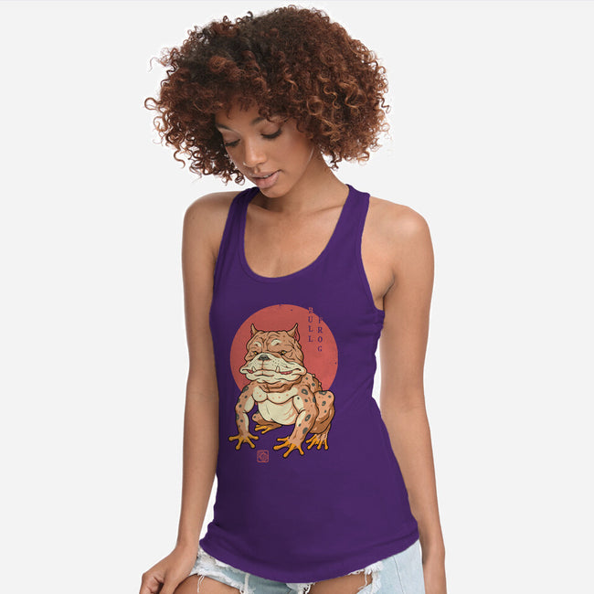 Bull Frog-Womens-Racerback-Tank-vp021