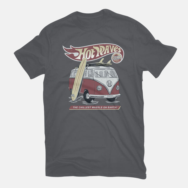Hot Waves-Womens-Basic-Tee-NMdesign