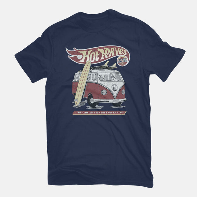 Hot Waves-Womens-Basic-Tee-NMdesign