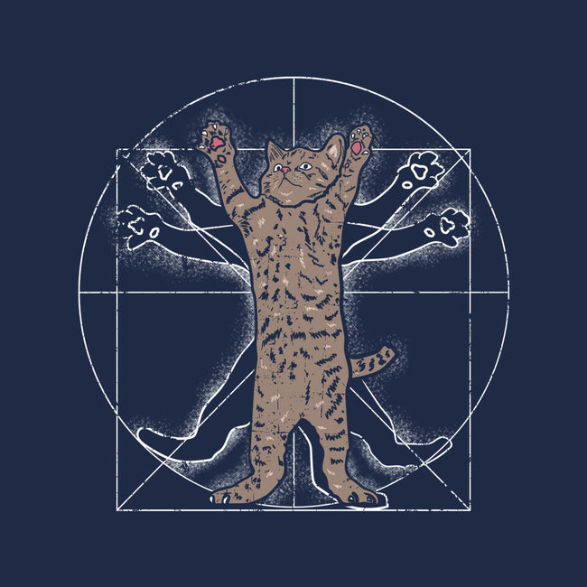 Vitruvian Cat-Womens-V-Neck-Tee-turborat14