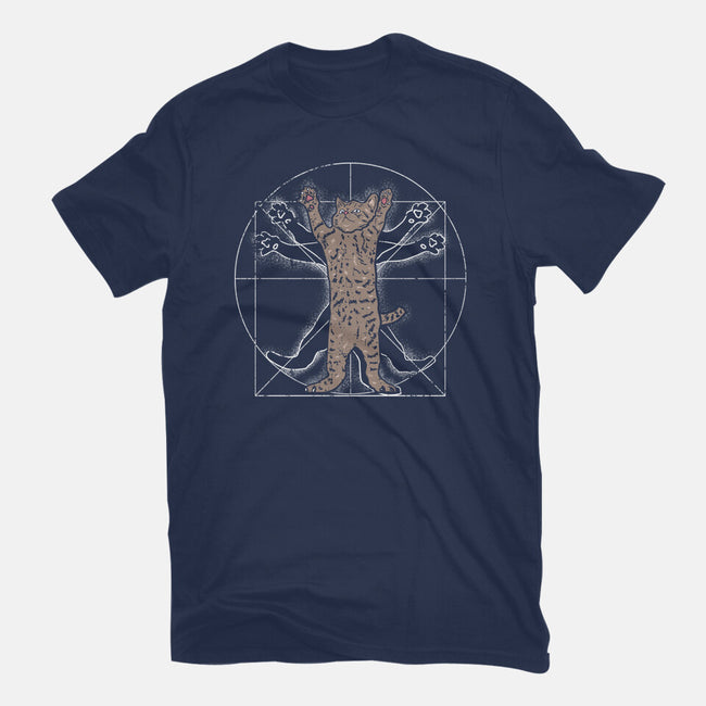 Vitruvian Cat-Womens-Fitted-Tee-turborat14