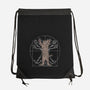 Vitruvian Cat-None-Drawstring-Bag-turborat14