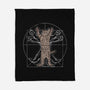 Vitruvian Cat-None-Fleece-Blanket-turborat14