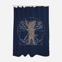 Vitruvian Cat-None-Polyester-Shower Curtain-turborat14