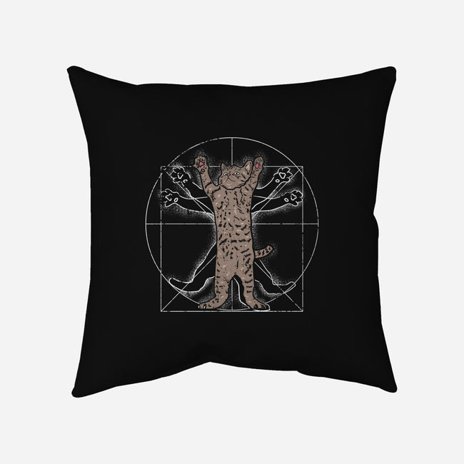 Vitruvian Cat-None-Removable Cover w Insert-Throw Pillow-turborat14