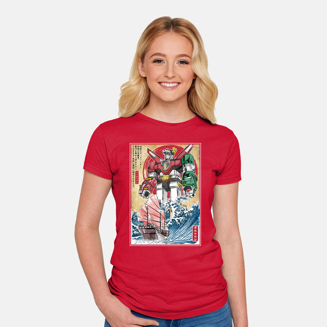 King Of The Beasts In Japan-Womens-Fitted-Tee-DrMonekers