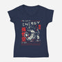 The Spirit Of Energy-Womens-V-Neck-Tee-Faissal Thomas