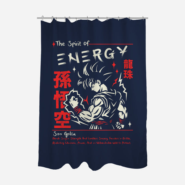 The Spirit Of Energy-None-Polyester-Shower Curtain-Faissal Thomas
