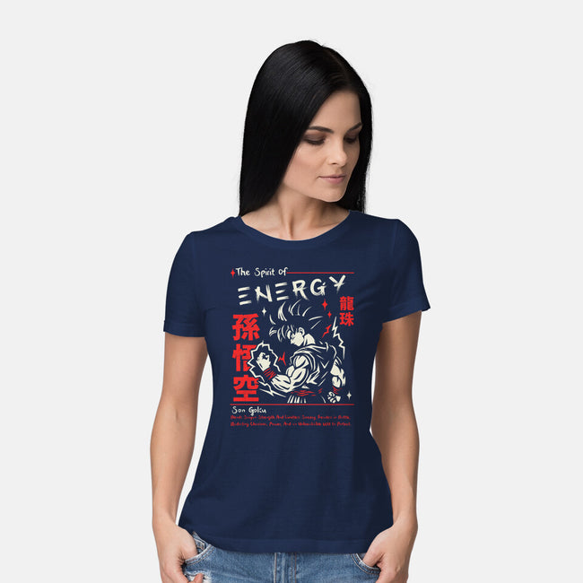 The Spirit Of Energy-Womens-Basic-Tee-Faissal Thomas