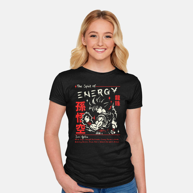 The Spirit Of Energy-Womens-Fitted-Tee-Faissal Thomas