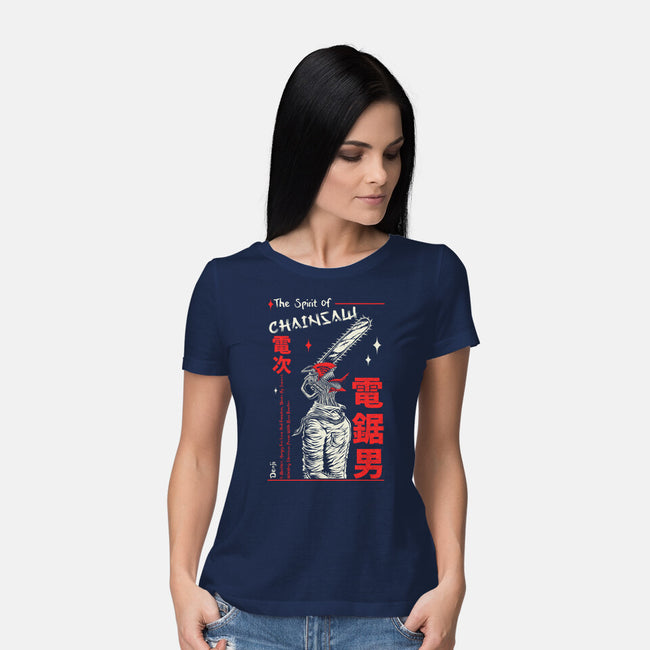The Spirit Of Chainsaw-Womens-Basic-Tee-Faissal Thomas