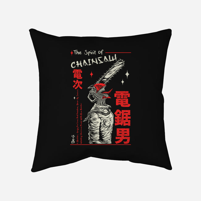 The Spirit Of Chainsaw-None-Removable Cover w Insert-Throw Pillow-Faissal Thomas