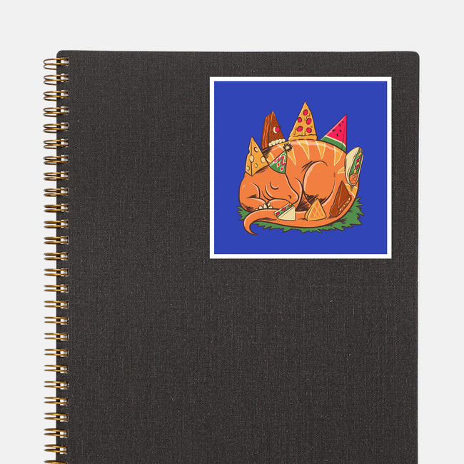 Snackasaurus Snooze-None-Glossy-Sticker-spoilerinc