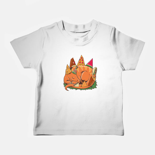 Snackasaurus Snooze-Baby-Basic-Tee-spoilerinc