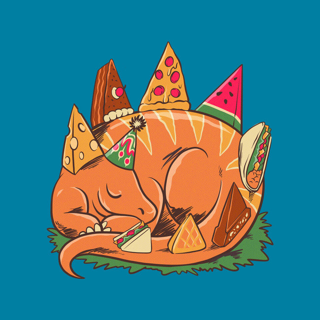 Snackasaurus Snooze-Mens-Basic-Tee-spoilerinc