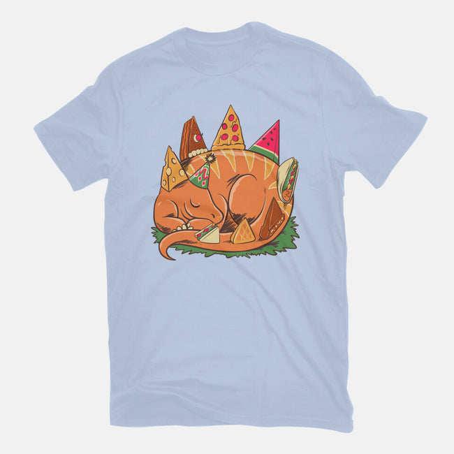 Snackasaurus Snooze-Womens-Fitted-Tee-spoilerinc