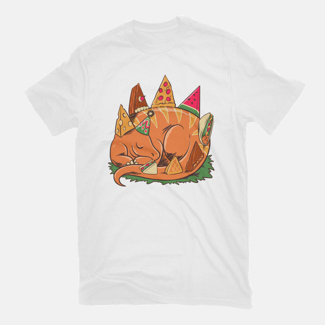 Snackasaurus Snooze-Womens-Fitted-Tee-spoilerinc