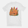 Snackasaurus Snooze-Womens-Fitted-Tee-spoilerinc