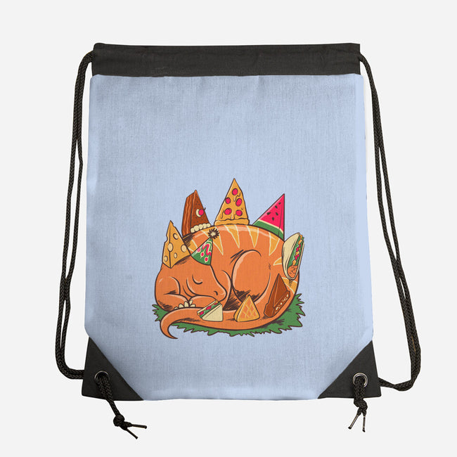 Snackasaurus Snooze-None-Drawstring-Bag-spoilerinc