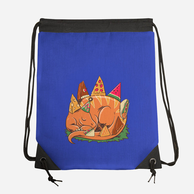 Snackasaurus Snooze-None-Drawstring-Bag-spoilerinc
