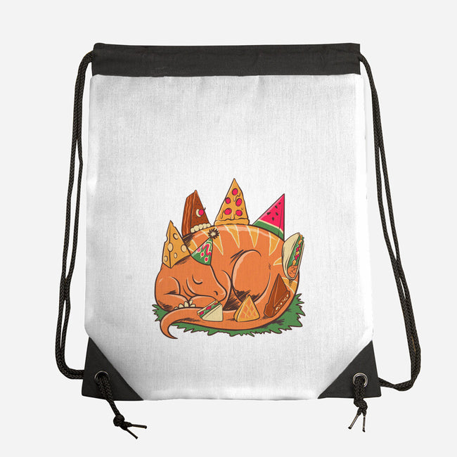 Snackasaurus Snooze-None-Drawstring-Bag-spoilerinc