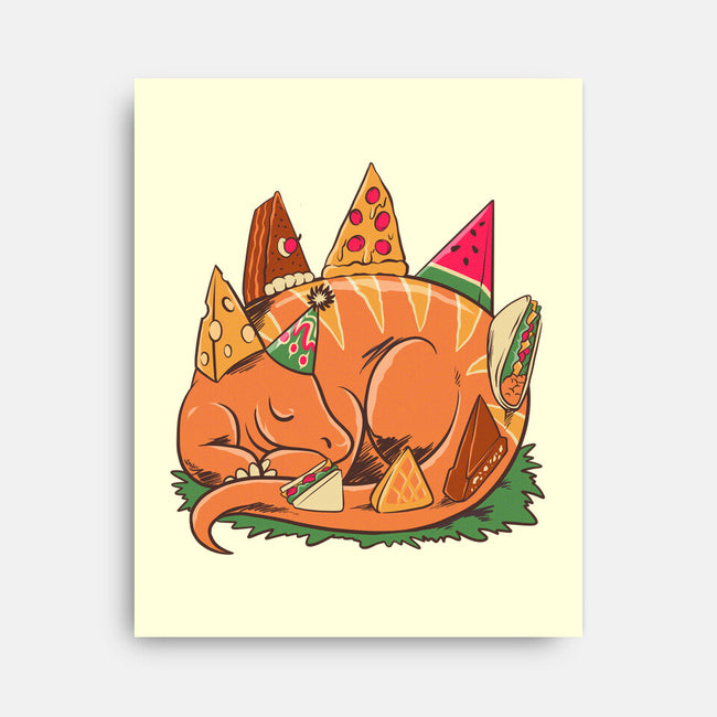 Snackasaurus Snooze-None-Stretched-Canvas-spoilerinc