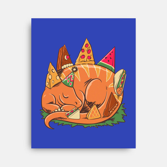 Snackasaurus Snooze-None-Stretched-Canvas-spoilerinc