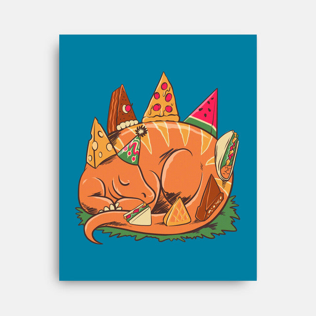 Snackasaurus Snooze-None-Stretched-Canvas-spoilerinc