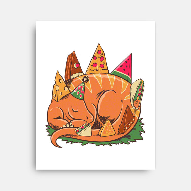 Snackasaurus Snooze-None-Stretched-Canvas-spoilerinc