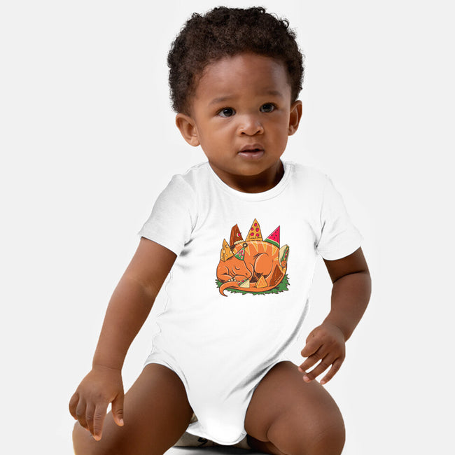 Snackasaurus Snooze-Baby-Basic-Onesie-spoilerinc