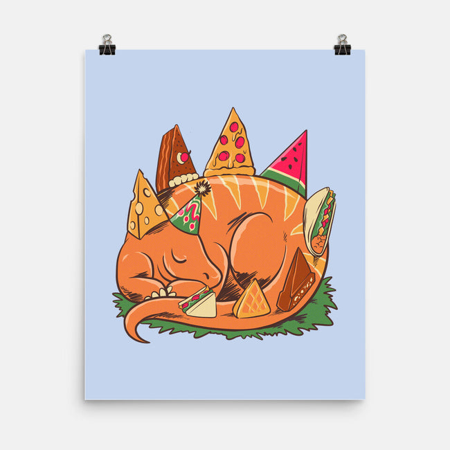 Snackasaurus Snooze-None-Matte-Poster-spoilerinc