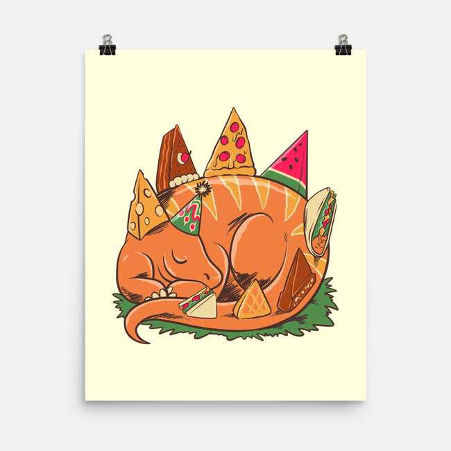 Snackasaurus Snooze-None-Matte-Poster-spoilerinc