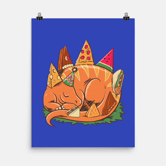 Snackasaurus Snooze-None-Matte-Poster-spoilerinc