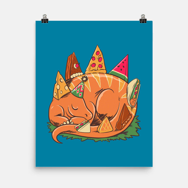 Snackasaurus Snooze-None-Matte-Poster-spoilerinc