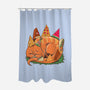 Snackasaurus Snooze-None-Polyester-Shower Curtain-spoilerinc