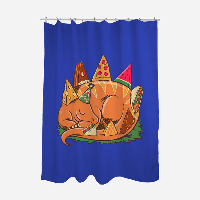 Snackasaurus Snooze-None-Polyester-Shower Curtain-spoilerinc